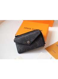 Louis vuitton original Monogram Eclipse CARD HOLDER M60167 black HY04Yv36