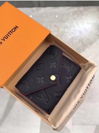 Louis Vuitton Original Monogram Empreinte Wallet M58439 Navy Blue HY12049Yv36