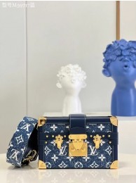 Louis vuitton original PETITE MALLE M59717 blue HY9987dw37