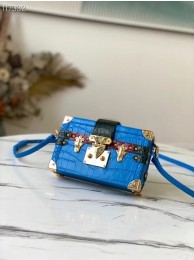 Louis vuitton original PETITE MALLE N92049 blue HY2729Rc99