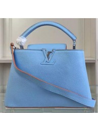 Louis Vuitton Original Taurillon Leather CAPUCINES BB Bag M90294 Light Blue HY26611uT54