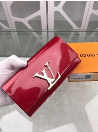 Louis Vuitton Patent Calf Leather LOUISE WALLET M64550 Wine HY19580FA31