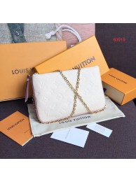 Louis Vuitton POCHETTE DOUBLE ZIP M63919 white HY12341kC27
