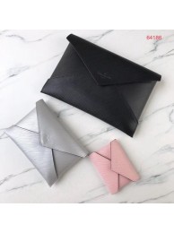 Louis Vuitton POCHETTE KIRIGAMI M64186 Black Silver Rose HY26085nU55
