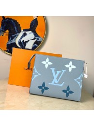 Louis Vuitton POCHETTE VOYAGE MM M80504 Blue & Saffron HY15399Ea63