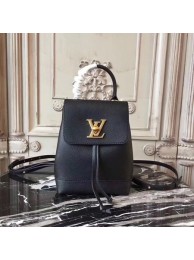 Louis Vuitton Soft Calfskin LOCKME BACKPACK MINI M54573 Black HY2887gN72
