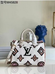 Louis Vuitton SPEEDY BANDOULIERE 25 M45828 Cream HY24815Jz48