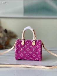 Louis Vuitton SPEEDY Monogram denim M95052 rose HY22179tg76