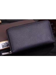 Louis Vuitton Taiga Leather Zippy Wallets M60017 Black HY22294nQ90