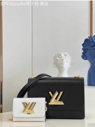 Louis Vuitton TWIST PM M59886 Black & white HY16383Mc61