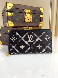 Louis Vuitton ZIPPY leather WALLET M81141 black HY21972aM39