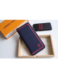 Louis Vuitton ZIPPY WALLET VERTICAL N93095 blue HY13013ER88