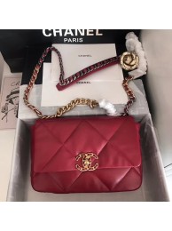 Luxury Chanel 19 flap bag AS1160 Red HY20476Px24