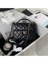 Luxury CHANEL Calfskin Flap Shoulder Bag AS2892 black HY9673bE46