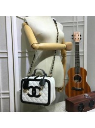 Luxury Chanel Calfskin Leather Mini Shoulder Bag 6070 White HY1326UV86