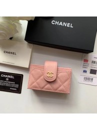 Luxury Chanel card holder AP0342 pink HY22861UV86