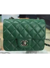 Luxury Chanel Classic MINI Flap Bag Cannage Pattern Leather A8171 Green HY12474kp43