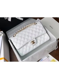 Luxury Chanel Double Flaps Bags Original White Caviar Leather A36097 Gold HY14747QT69
