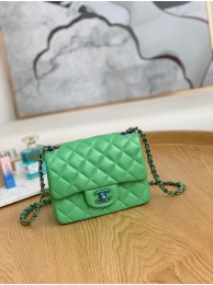 Luxury Chanel Flap Mirage Lambskin Shoulder Bag AS1115 green HY22329kp43