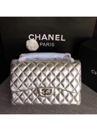 Luxury Chanel Flap Shoulder Bags Original Lambskin Leather CF1113 Silver HY18068bE46