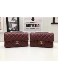 Luxury Chanel mini Classic Flap Bag Original Cannage Pattern A1116 Wine HY11133bE46