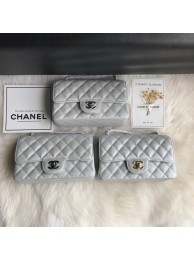 Luxury Chanel mini flap bag Grained Calfskin A1116 silver HY10367QT69