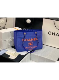 Luxury Chanel Original Medium Shopping Bag 67001 Blue HY19492QT69