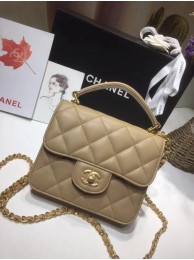 Luxury Chanel small tote bag 8817 Khaki HY23279Lv15