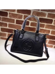 Luxury Gucci Calf Leather Soho Top Handle Bag 308362 Black HY20504kp43