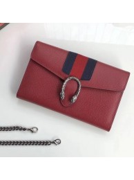 Luxury Gucci Calfskin Leather Shoulder Bag 481377 Red HY19127QT69
