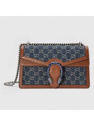 Luxury Gucci Dionysus small shoulder bag 400249 Dark blue HY22496UV86