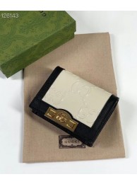 Luxury Gucci GG card case wallet 676150 White HY4198bE46