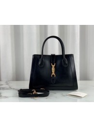 Luxury Gucci Jackie 1961 medium tote bag 649016 black HY10139Lv15
