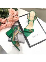 Luxury Gucci Leather Double G sandal GG1690TX-1 7CM height HY13789Lv15