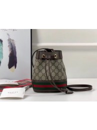 Luxury Gucci Ophidia GG mini bucket bag 550620 Brown HY25249kp43