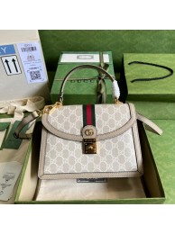 Luxury Gucci Ophidia small top handle bag with Web 651055 Beige HY147QT69