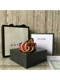 Luxury Gucci Suede Leather Belt 68848 Pink HY3797QT69