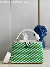 Luxury Louis Vuitton CAPUCINES M59879 White & Green HY17074Lv15