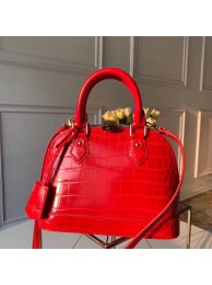 Luxury Louis Vuitton Crocodile Pattern Leather Bag N90897 Red HY7219Lv15