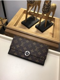 Luxury Louis vuitton flore wallet Original leather 64586 black HY6801UV86