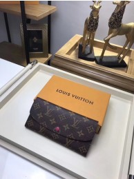 Luxury Louis Vuitton Monogram Canvas EMILIE WALLET M61289 Rose HY17751UV86