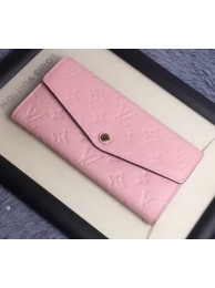 Luxury Louis Vuitton Monogram Empreinte WALLET M60565 Pink HY7949Lv15