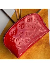 Luxury Louis vuitton Monogram Vernis Leather COSMETIC POUCH M90172 red HY401Px24