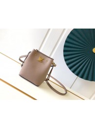 Luxury Louis Vuitton NANO LOCKME BUCKET M68709 cream HY15196UV86