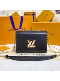 Luxury Louis Vuitton TWIST MM M59218 black HY2373bE46