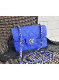 Luxury Replica Chanel mini Classic Flap Bags Blue Cannage Pattern 1115 Gold HY9270vv50