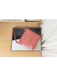 Luxury Replica Chanel SHOPPING BAG Calfskin & Gold-Tone Meta AS3261 pink HY26425vv50