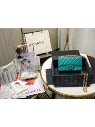 Luxury Replica Chanel Shoulder Bag Original Leather Green AS0874 Gold HY22775vv50