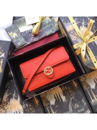 Luxury Replica Gucci GG Marmont cross-body bag 510314 orange HY26060vv50
