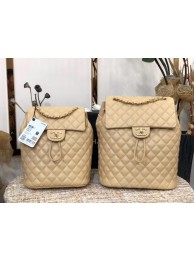 New Chanel Backpack Sheepskin Original Leather 83431 Beige HY15947Uf80